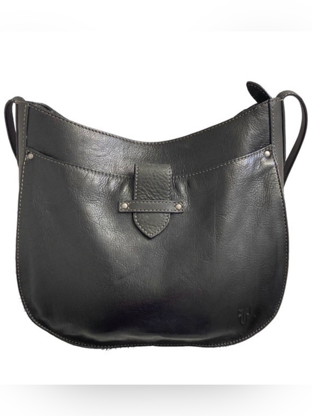 Frye Black Leather Shoulder Bag - Classic Women's Crossbody